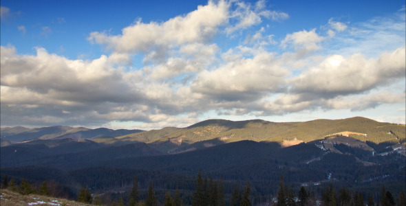 Mountains With Running Clouds Mountains With Running Clouds