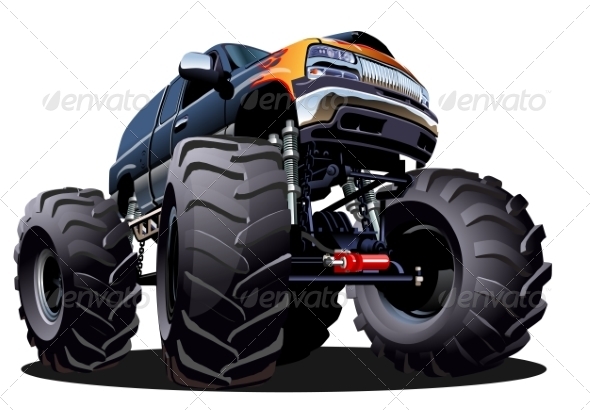 Cartoon Monster Truck