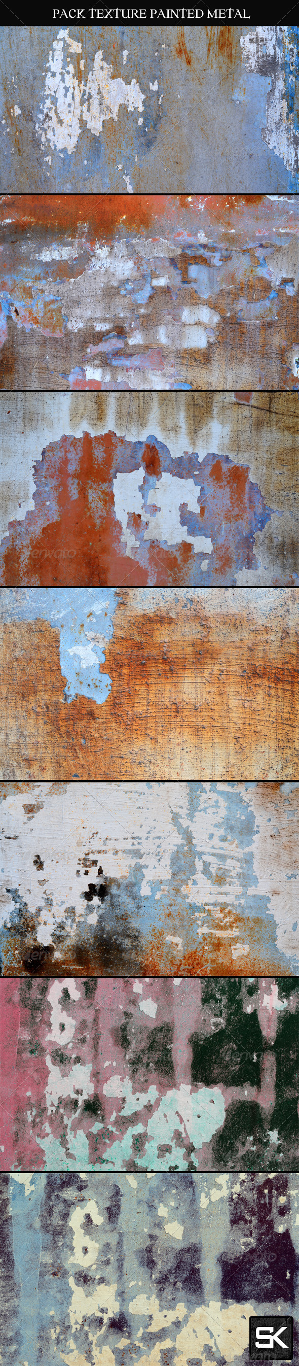 Painted Metal Surface Painted Metal Surface