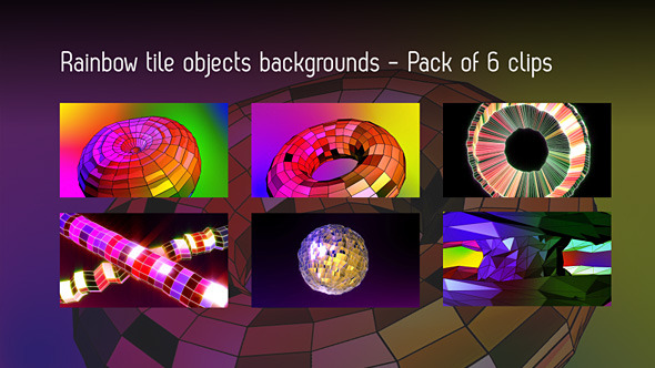 Rainbow Tiles Objects Backgrounds 6 Pack Rainbow Tiles Objects Backgrounds 6 Pack