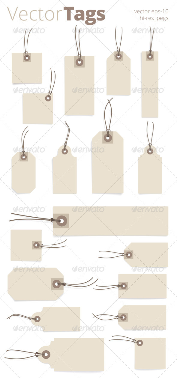 Paper Tag Set Paper Tag Set