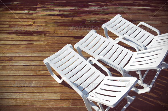 White Deck Chairs