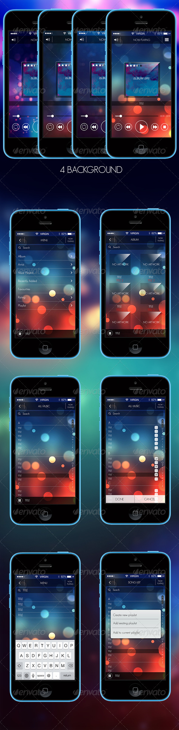 Elegant Music Player GUI Elegant Music Player GUI