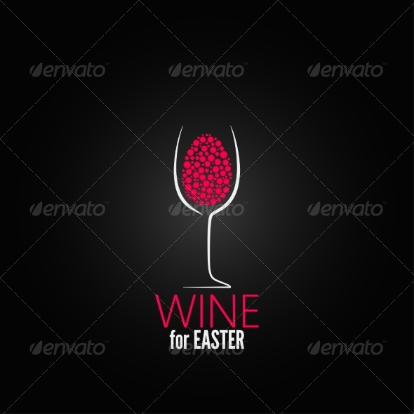 Wine Easter Design Background Wine Easter Design Background