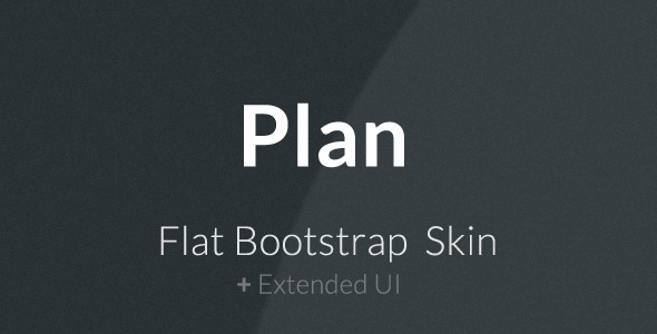 Plan - Flat Bootstrap Skin - CodeCanyon Item for Sale
