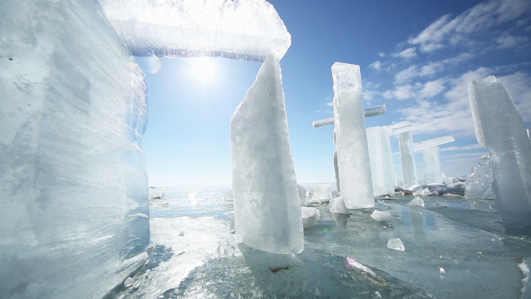 Panoramic Towards an Ice Door Panoramic Towards an Ice Door