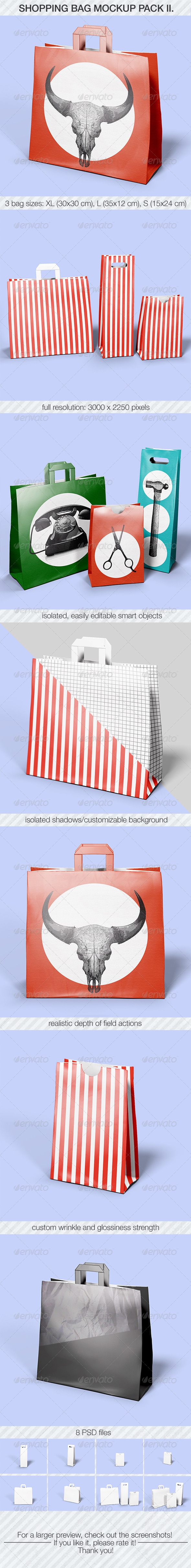 Shopping Bag Mockup Pack II Shopping Bag Mockup Pack II