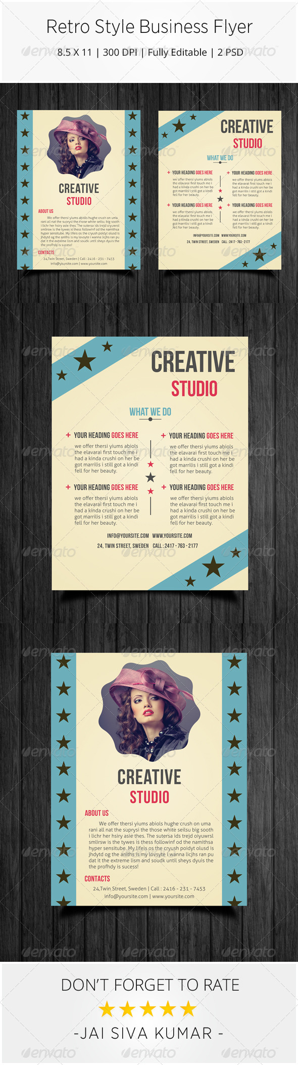 Retro Style Business Flyer