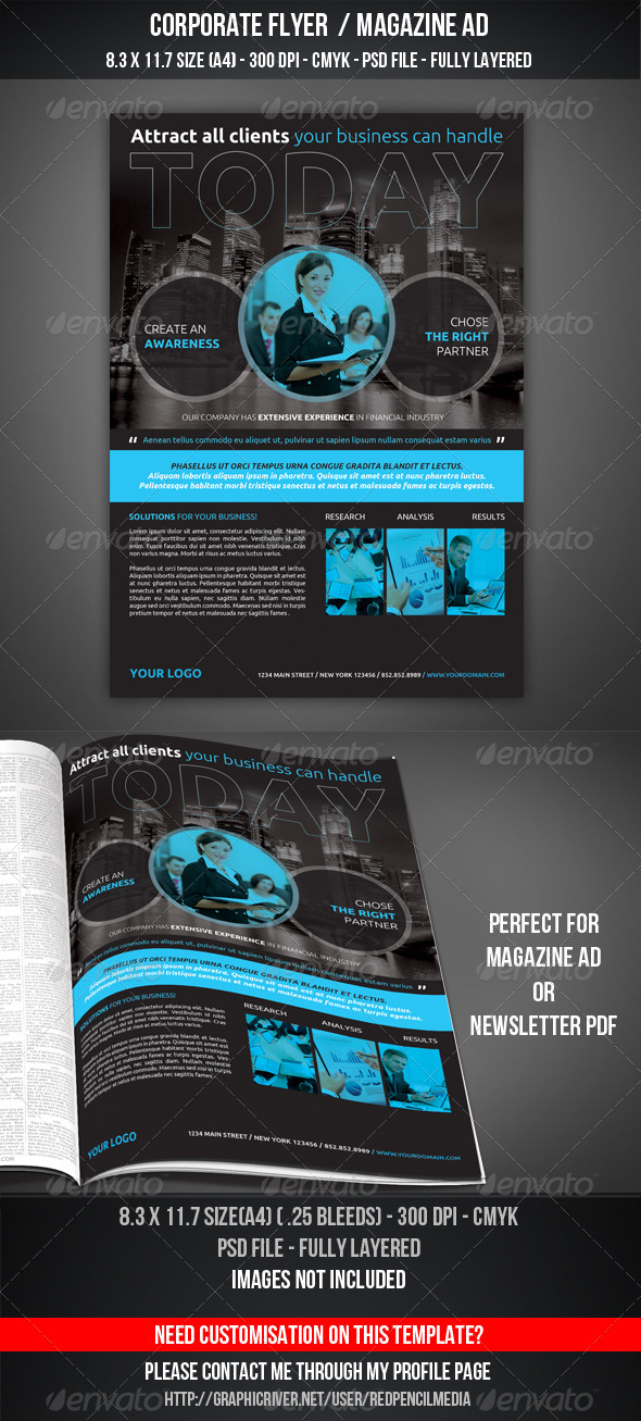 Corporate Flyer Magazine AD Corporate Flyer Magazine AD