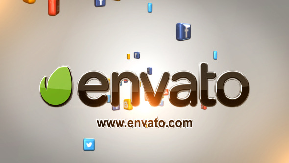 Social Media Logo Reveal Stereoscopic 3D Social Media Logo Reveal Stereoscopic 3D