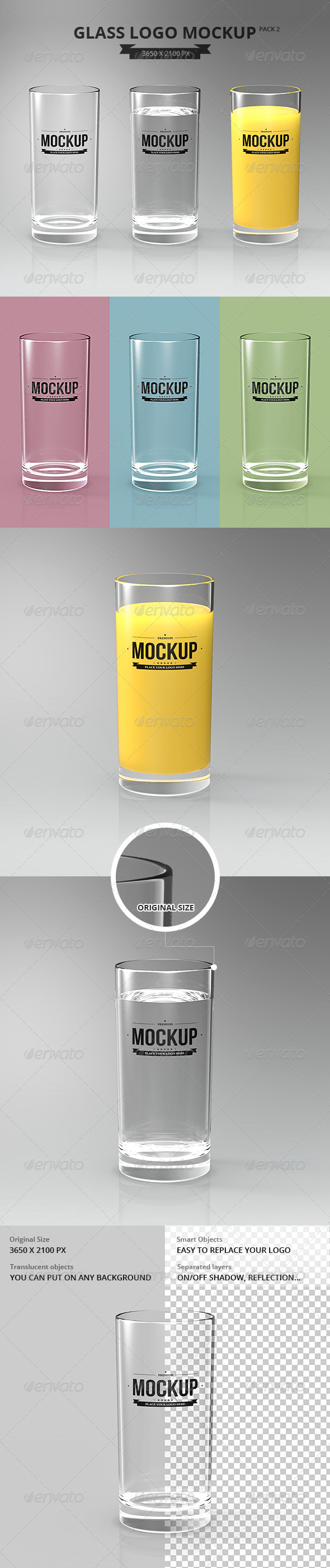 Glasses Logo Mockup Pack 2 Glasses Logo Mockup Pack 2