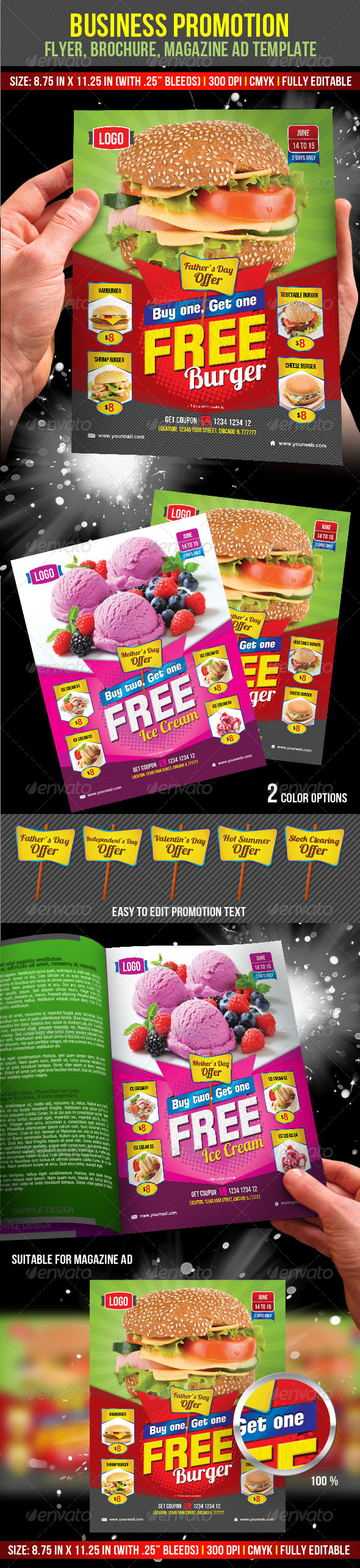 Business Promotion Flyer Magazine Ad Template Business Promotion Flyer Magazine Ad Template