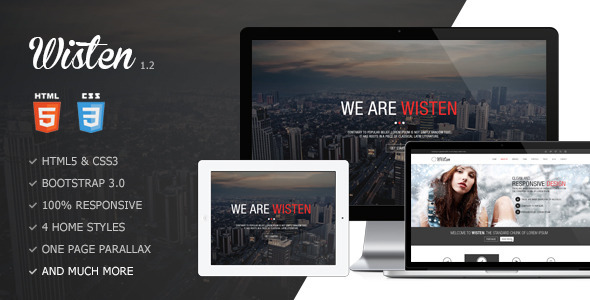 Wisten - One Page Parallax Theme - Creative Site Templates
