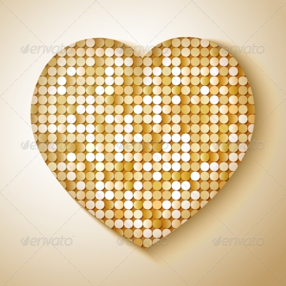 Shiny Sequins Heart Shiny Sequins Heart