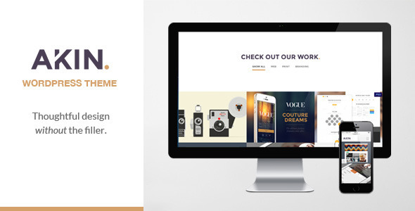 Akin - One Page Responsive WordPress Theme