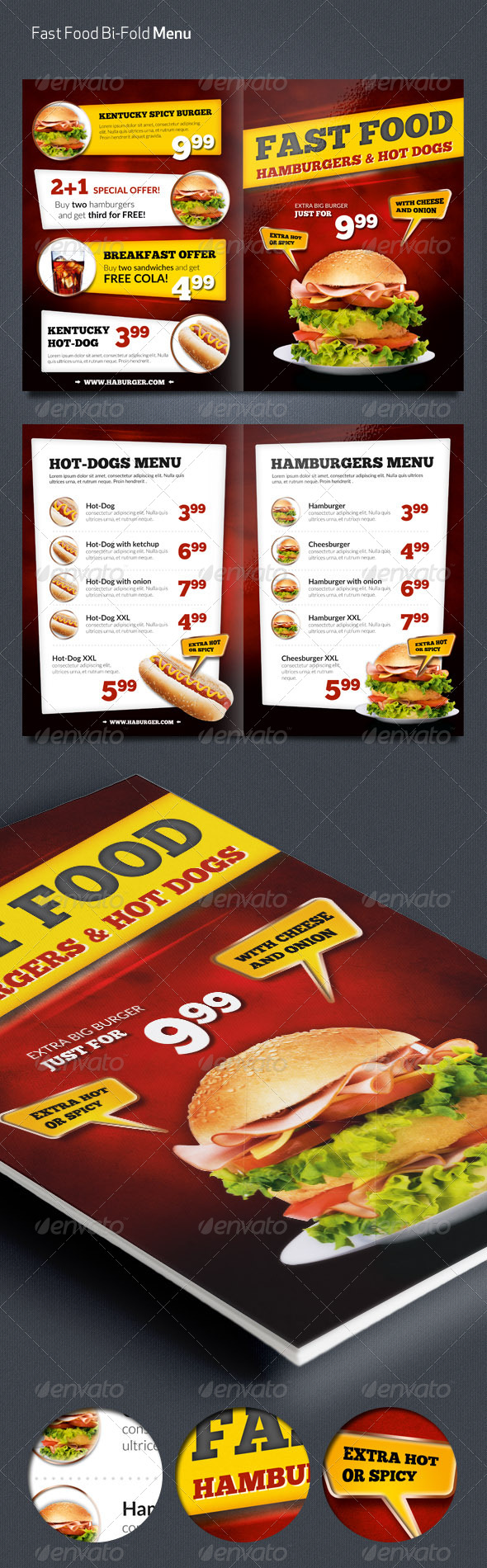 Fast Food Menu Flyer