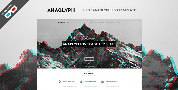 Anaglyph - PSD Template