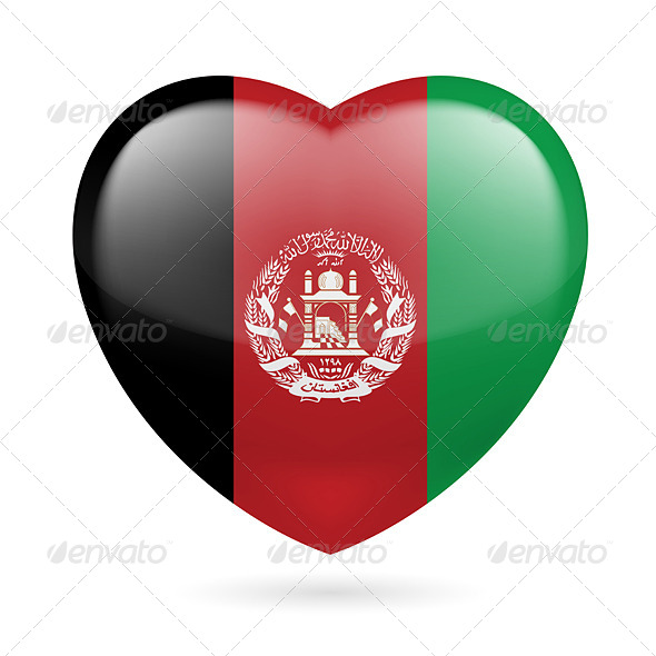 Heart Icon of Afghanistan Heart Icon of Afghanistan