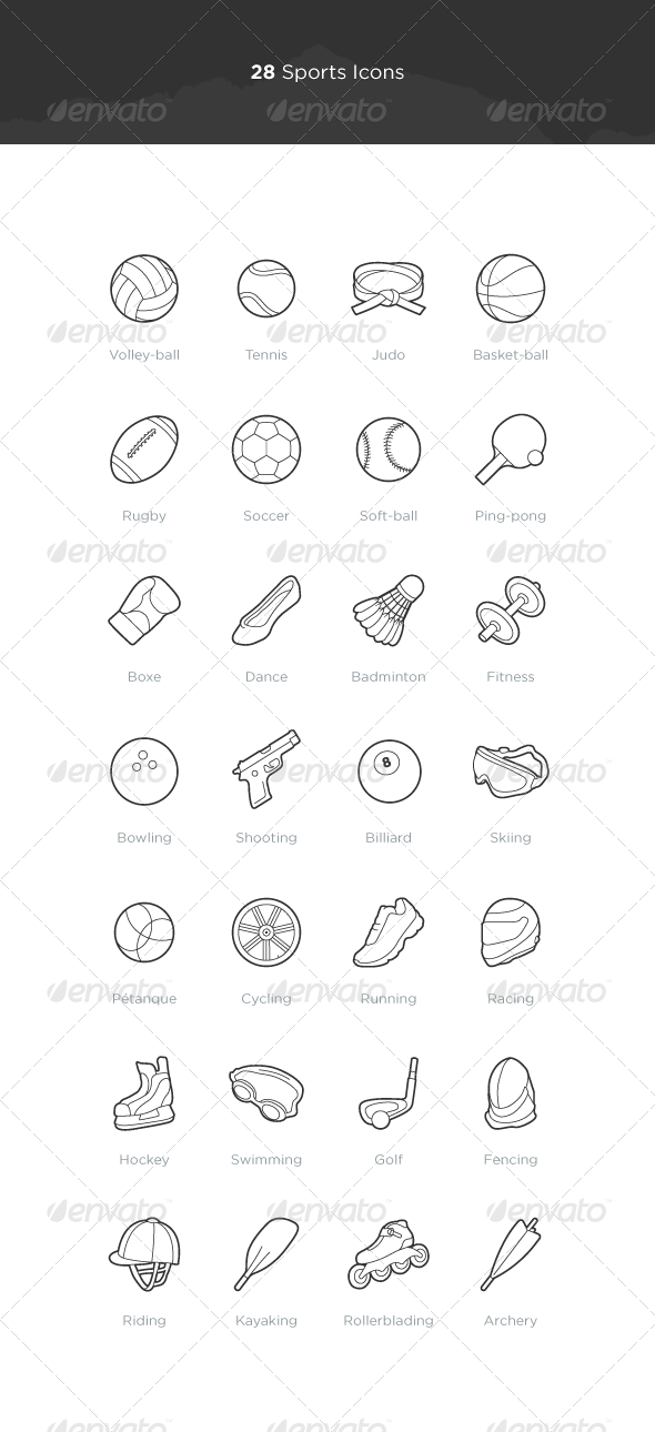 Sports Icons - Objects Icons