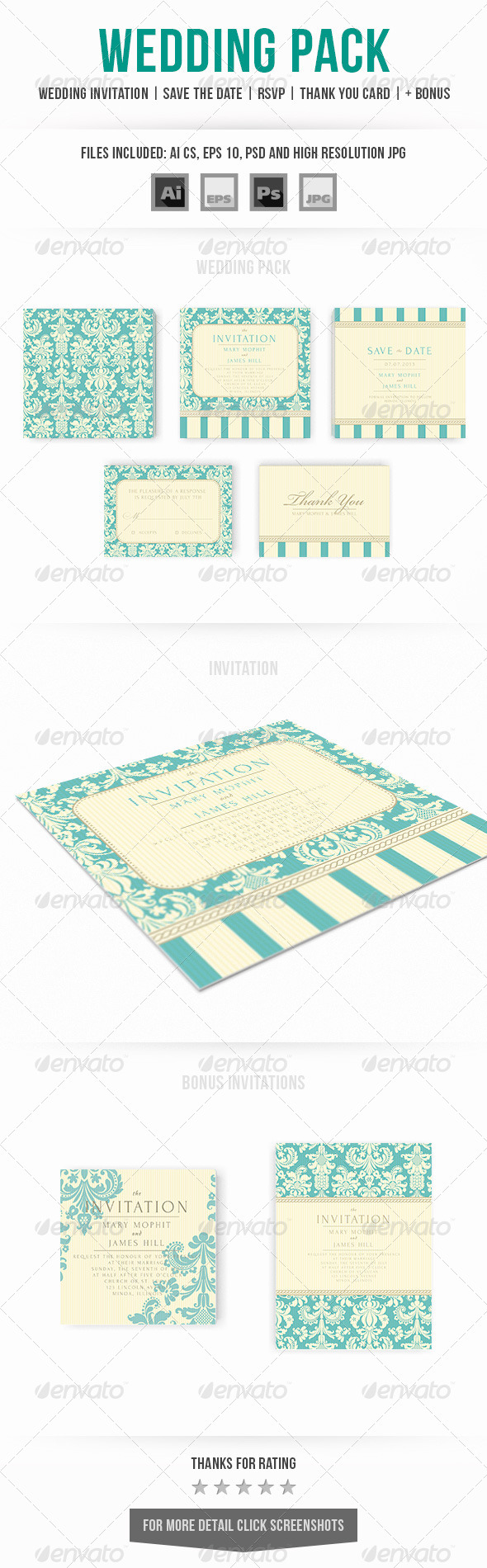 Wedding Invitation Set Wedding Invitation Set