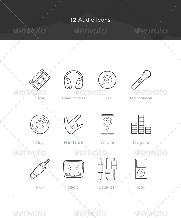 Audio Icons - Objects Icons