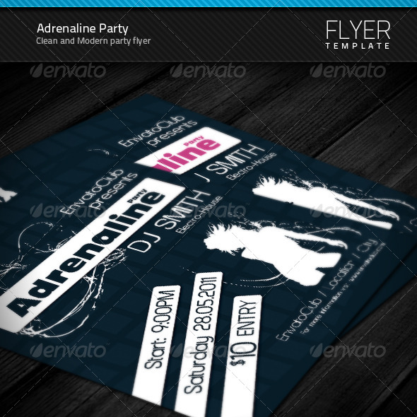 Adrenaline Party Flyer Adrenaline Party Flyer