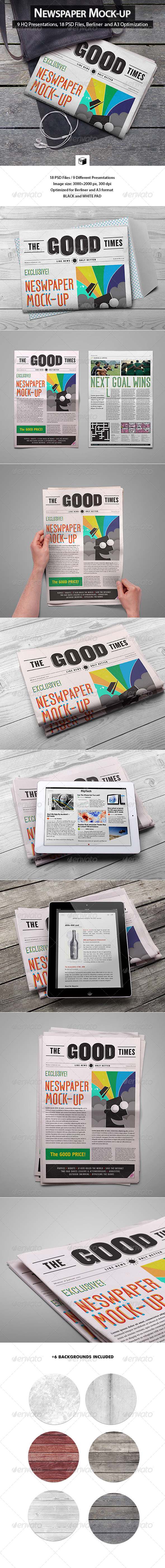 Newspaper Mock-Up Newspaper Mock-Up