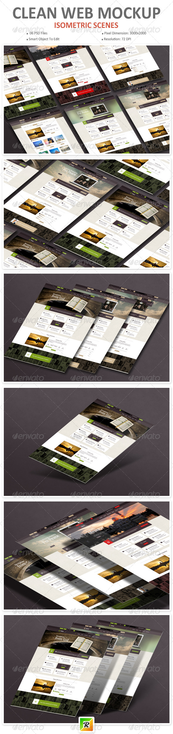 Clean Web Mockup Clean Web Mockup