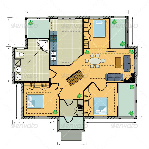 Color Plan Country House Color Plan Country House