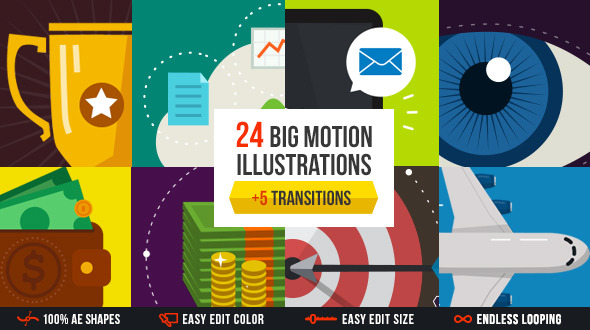 Big motion illustrations pack Big motion illustrations pack