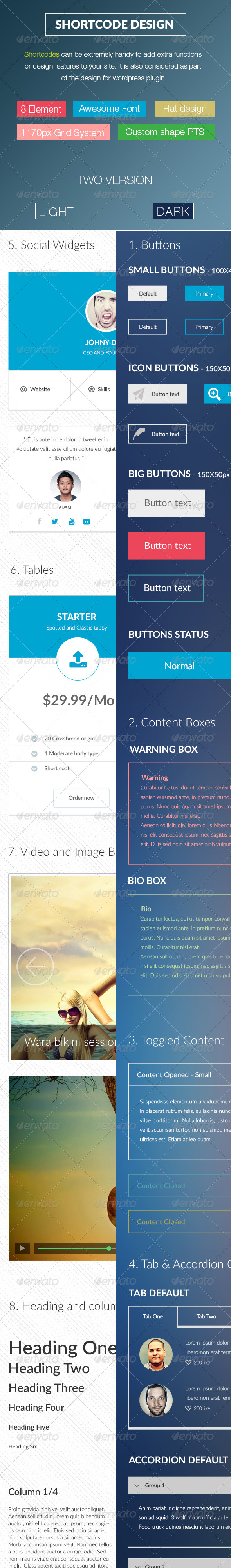Shortcode Design PSD Template Shortcode Design PSD Template