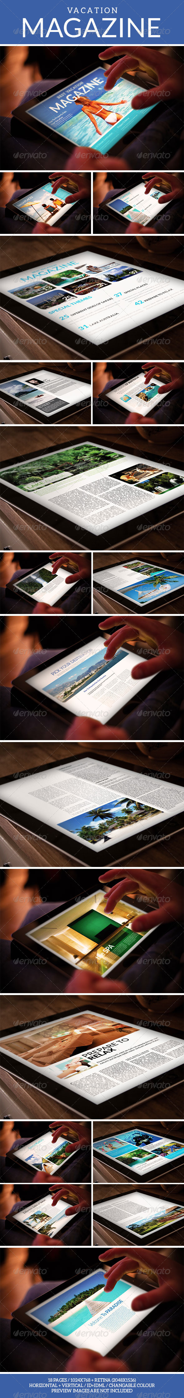 GraphicRiver Tablet Vacation Magazine Template 7347333 GraphicRiver Tablet Vacation Magazine Template 7347333