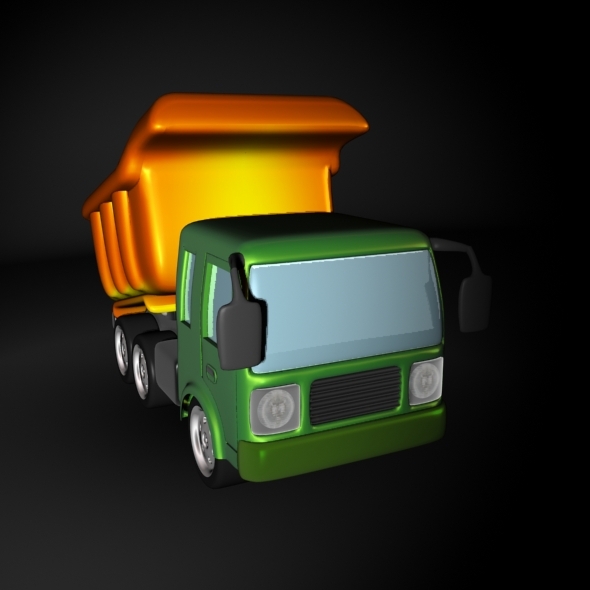 Cartoon Dump or Sand Truck Cartoon Dump or Sand Truck