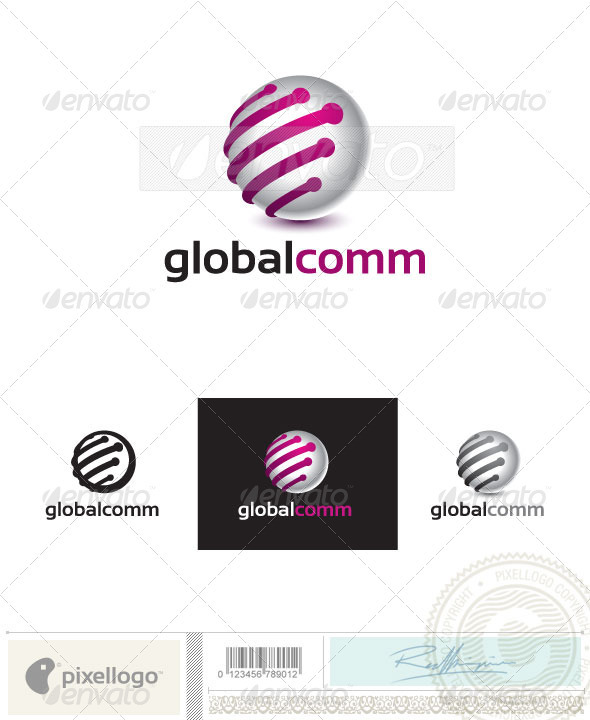Communication Logo - 2414 - Vector Abstract