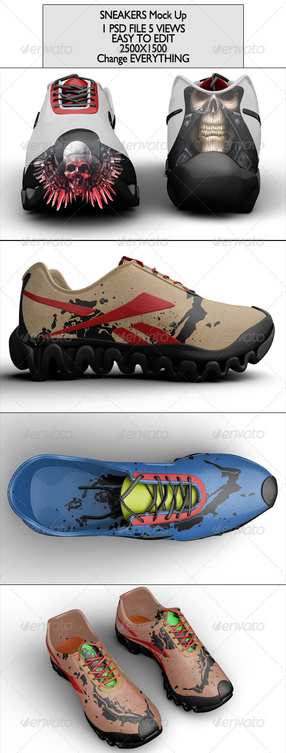 Sneakers Mock-up Sneakers Mock-up