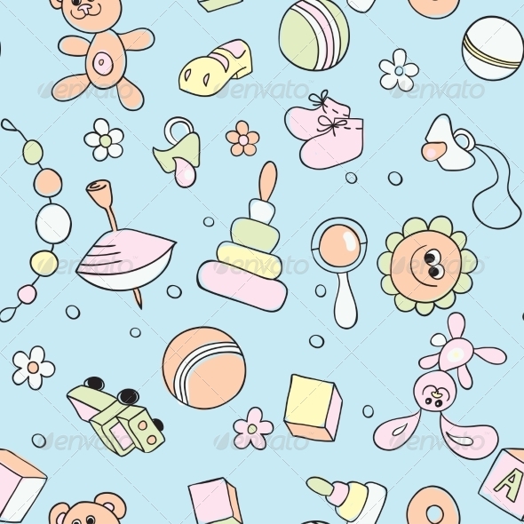 Seamless Children Background Seamless Children Background
