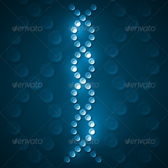 Abstract DNA Futuristic Molecule Abstract DNA Futuristic Molecule
