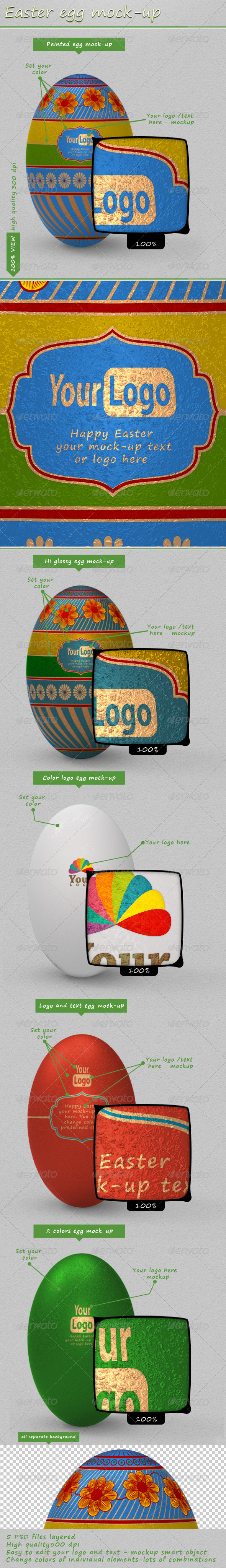 Easter Egg Mock-up Easter Egg Mock-up