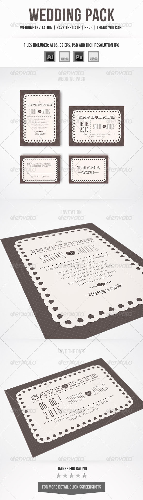 Wedding Invitation Set