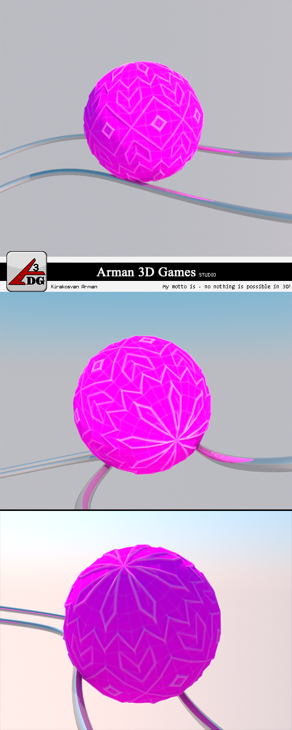 Roll Ball (lilac) - 3DOcean Item for Sale