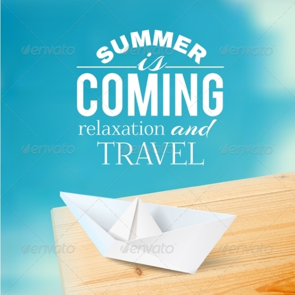 Summer Background with Text Summer Background with Text