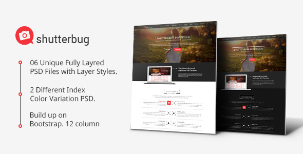 Shutterbug One page Multipurpose PSD Template