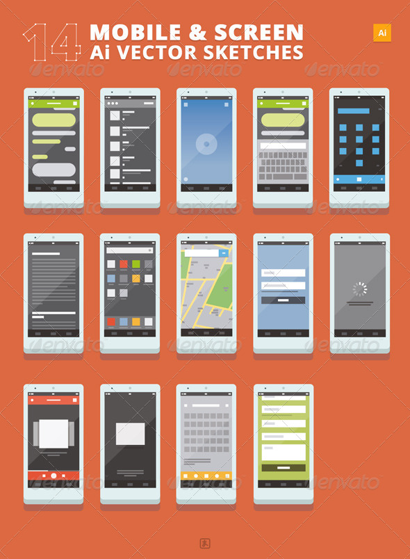 14 Mobile and Screen Sketches 14 Mobile and Screen Sketches
