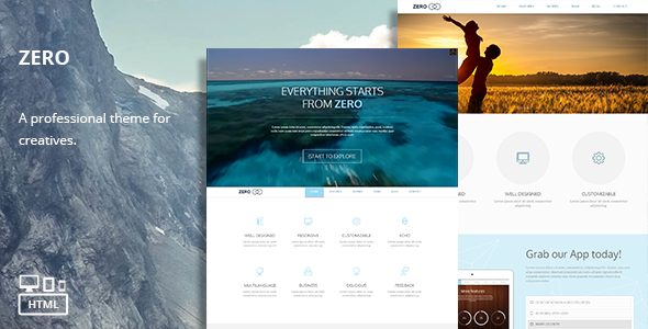 Zero - Responsive Multi-Purpose HTML Theme