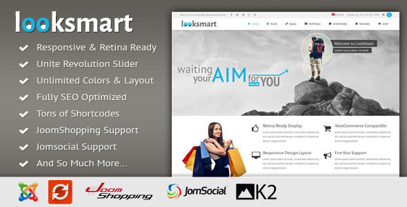 LookSmart - Responsive Multi-Purpose Joomla Theme - Business Corporate