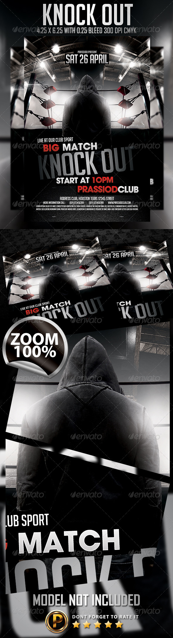 Knock Out Flyer Template - Sports Events