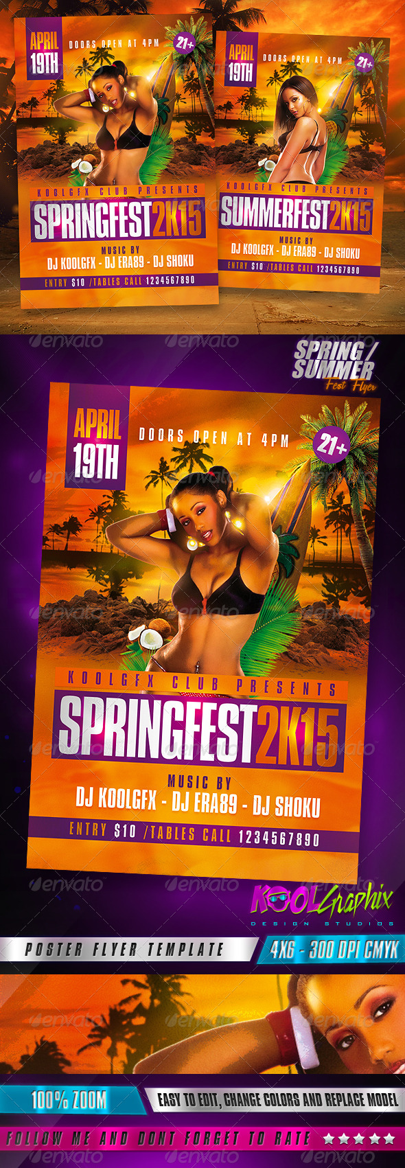 Spring / Summer Fest Party Flyer