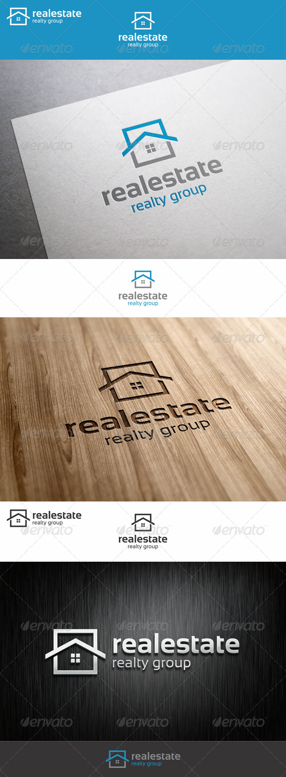 Real Estate Logo - Realty Group - Buildings Logo Templates