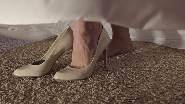 Wedding Shoes and Bride Wedding Shoes and Bride