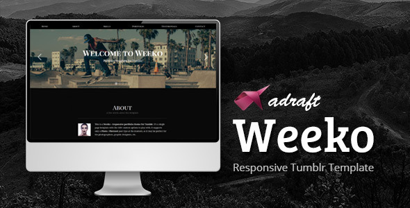 Weeko - Responsive Portfolio Tumblr Theme